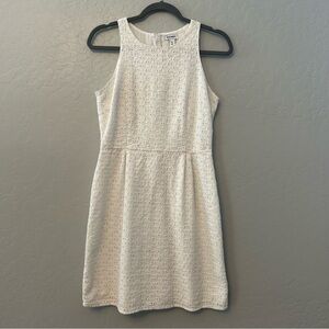 Old Navy white floral eyelet sleeveless fit and flare sundress size 6